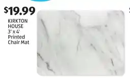 Aldi KIRKTON HOUSE 3' x 4' Printed Chair Mat offer