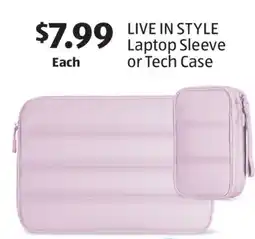 Aldi LIVE IN STYLE Laptop Sleeve or Tech Case offer