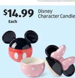 Aldi Disney Character Candle offer