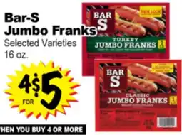 Superior Grocers Bar-S Jumbo Franks offer