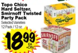 Superior Grocers Topo Chico Hard Seltzer, Smirnoff Twisted Party Pack offer