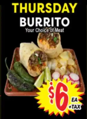 Superior Grocers BURRITO offer