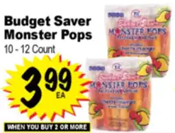 Superior Grocers Budget Saver Monster Pops offer