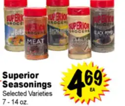 Superior Grocers Superior Seasonings offer