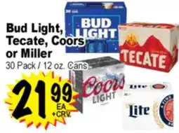 Superior Grocers Bud Light, Tecate, Coors or Miller offer