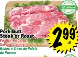 Superior Grocers Pork Butt Steak or Roast offer
