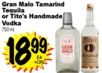 Superior Grocers Gran Malo Tamarind Tequila or Tito's Handmade Vodka offer