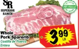 Superior Grocers Whole Pork Sparerib offer