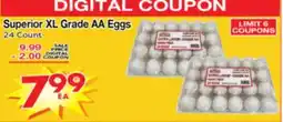 Superior Grocers Superior XL Grade AA Eggs offer