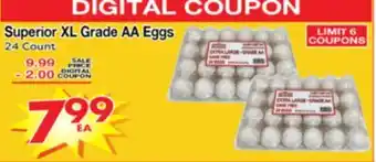Superior Grocers Superior XL Grade AA Eggs offer