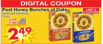 Superior Grocers Post Honey Bunches of Oats offer