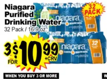 Superior Grocers Niagara Purified Drinking Water offer