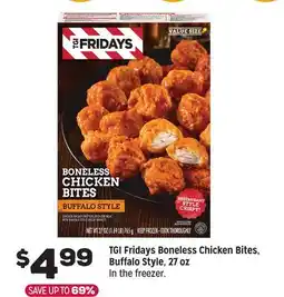 Grocery Outlet TGI Fridays Boneless Chicken Bites, Buffalo Style, 27 oz offer