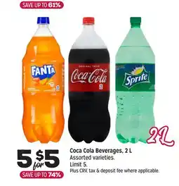 Grocery Outlet Coca Cola Beverages, 2 L offer