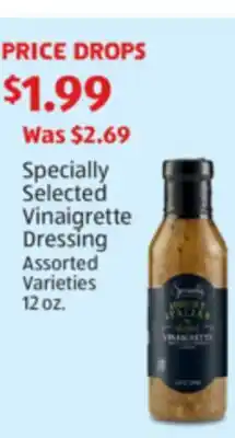 Aldi Specially Selected Vinaigrette Dressing offer