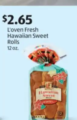 Aldi L'oven Fresh Hawaiian Sweet Rolls offer