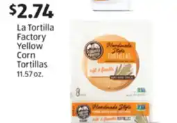 Aldi La Tortilla Factory Yellow Corn Tortillas offer