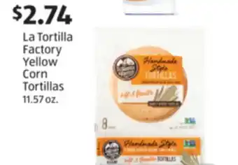 Aldi La Tortilla Factory Yellow Corn Tortillas offer