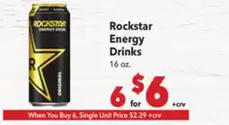 Vallarta Supermarkets Rockstar Energy Drinks offer