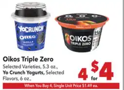 Vallarta Supermarkets Oikos Triple Zero offer