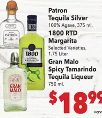Vallarta Supermarkets Patron Tequila Silver offer
