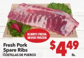 Vallarta Supermarkets Fresh Pork Spare Ribs / COSTILLAS DE PUERCO offer
