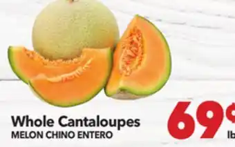 Vallarta Supermarkets Whole Cantaloupes / MELON CHINO ENTERO offer