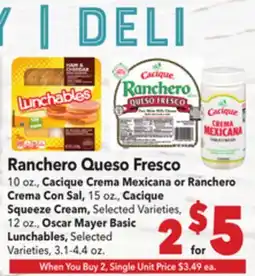 Vallarta Supermarkets Ranchero Queso Fresco offer
