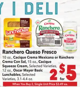 Vallarta Supermarkets Ranchero Queso Fresco offer