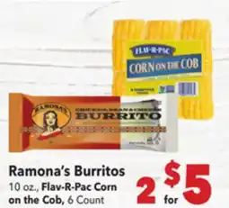 Vallarta Supermarkets Ramona's Burritos offer