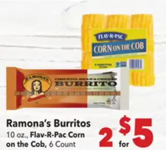 Vallarta Supermarkets Ramona's Burritos offer