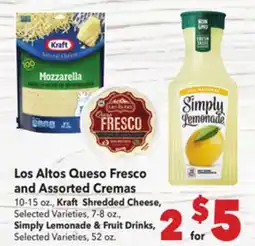Vallarta Supermarkets Los Altos Queso Fresco and Assorted Cremas offer