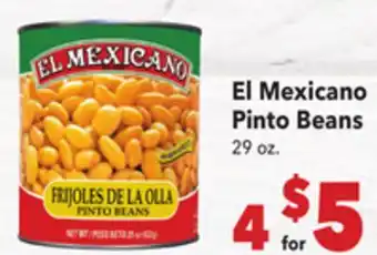 Vallarta Supermarkets El Mexicano Pinto Beans offer