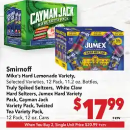 Vallarta Supermarkets Smirnoff offer