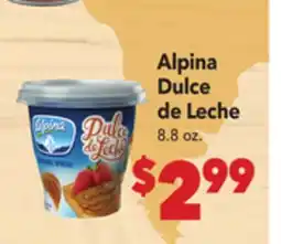 Vallarta Supermarkets Alpina Dulce de Leche offer