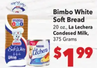 Vallarta Supermarkets Bimbo White Soft Bread offer