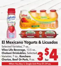 Vallarta Supermarkets El Mexicano Yogurts & Licuados offer