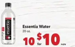 Vallarta Supermarkets Essentia Water offer