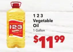 Vallarta Supermarkets 1 2 3 Vegetable Oil offer