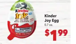 Vallarta Supermarkets Kinder Joy Egg offer
