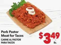 Vallarta Supermarkets Pork Pastor Meat for Tacos / CARNE AL PASTOR PARA TACOS offer