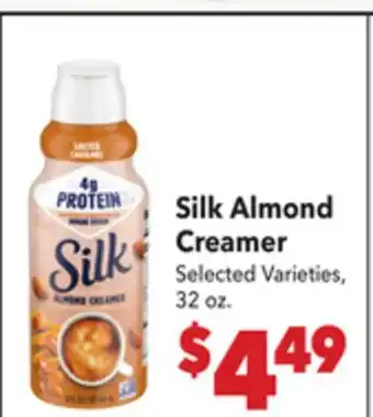 Vallarta Supermarkets Silk Almond Creamer offer