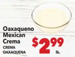 Vallarta Supermarkets Oaxaqueno Mexican Crema / CREMA OAXAQUENA offer
