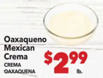 Vallarta Supermarkets Oaxaqueno Mexican Crema / CREMA OAXAQUENA offer