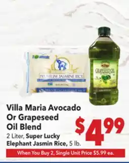 Vallarta Supermarkets Villa Maria Avocado Or Grapeseed Oil Blend offer