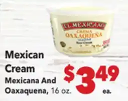 Vallarta Supermarkets Mexican Cream / Mexicana And Oaxaquena offer