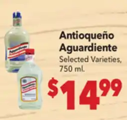 Vallarta Supermarkets Antioqueño Aguardiente offer