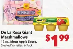 Vallarta Supermarkets De La Rosa Giant Marshmallows offer