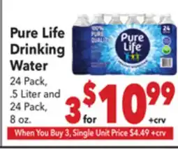 Vallarta Supermarkets Pure Life Drinking Water offer