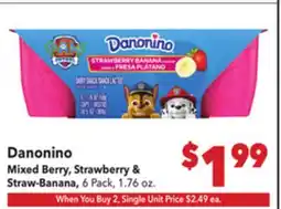 Vallarta Supermarkets Danonino offer
